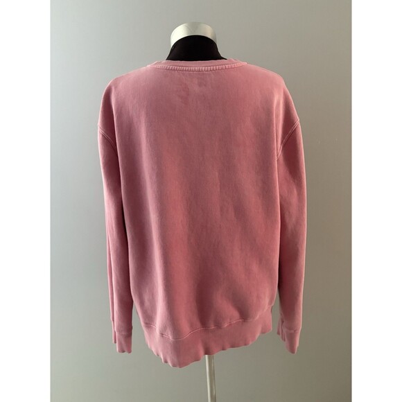 Disneyland Resort Spellout Sweatshirt Size M Pink Pullover Fleece Oversize Comfy - Picture 3 of 11